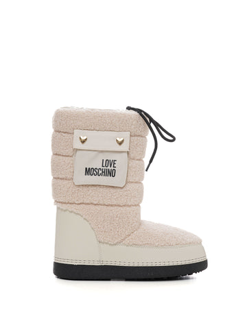 Scarponcini Bianco Love Moschino Donna