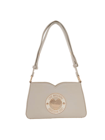 Borsa a spalla Avorio Love Moschino Donna