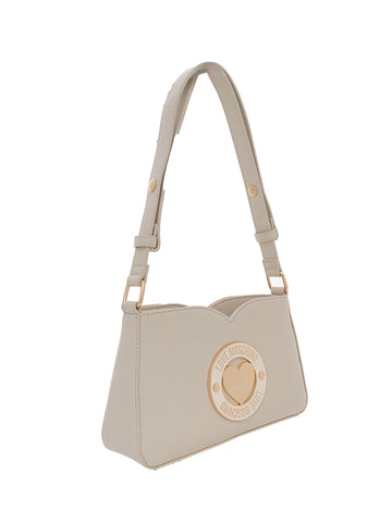 Borsa a spalla Avorio Love Moschino Donna