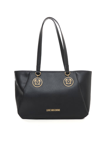 Borsa modello shopper grande Nero Love Moschino Donna