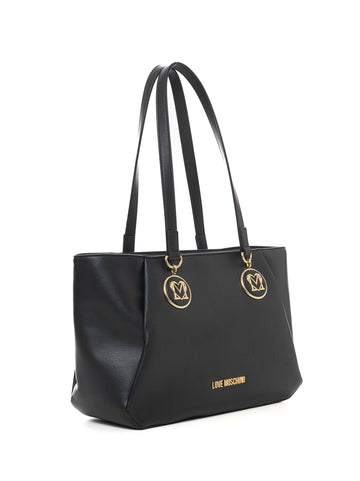 Borsa modello shopper grande Nero Love Moschino Donna