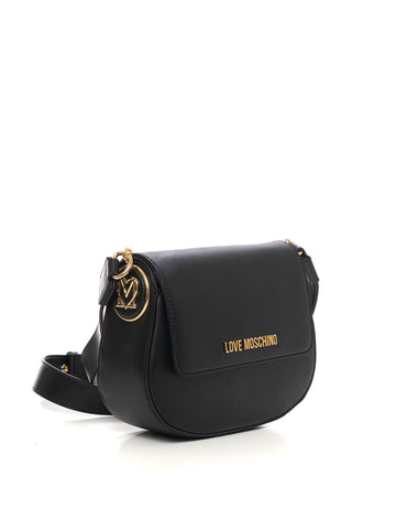 Borsa piccola con tracolla Nero Love Moschino Donna