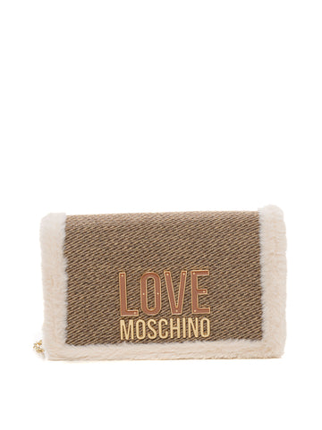Borsa rettangolare piccola Cuoio Love Moschino Donna