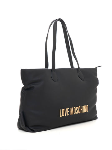 Borsa modello shopper grande Nero Love Moschino Donna