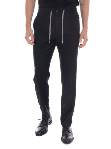 Pantaloni Nero Marco Pescarolo Uomo