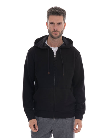 Felpa Nero Marco Pescarolo Uomo