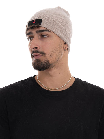 Cappello con risvolto logato CANOVA01-PEX0186 Burro Peuterey Uomo