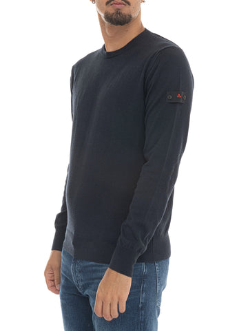 Pullover girocollo EXMOOR07 Blu Peuterey Uomo