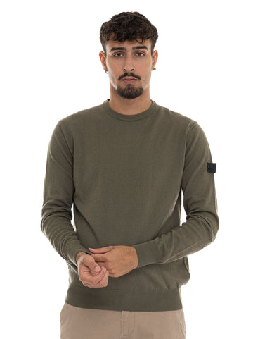 Pullover girocollo EXMOOR07 Verde Peuterey Uomo