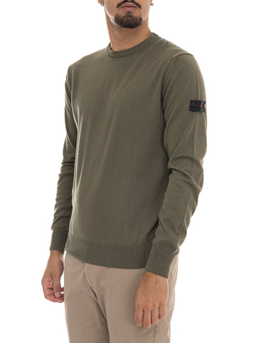 Pullover girocollo EXMOOR07 Verde Peuterey Uomo