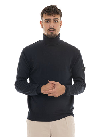 Pullover collo alto GORRAN08-PEU Blu Peuterey Uomo