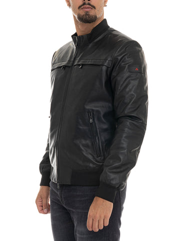Giubbino in pelle SANDSLEATHERWS08 Nero Peuterey Uomo