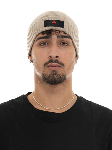 Cappello con risvolto logato SILLI05 Beige Peuterey Uomo