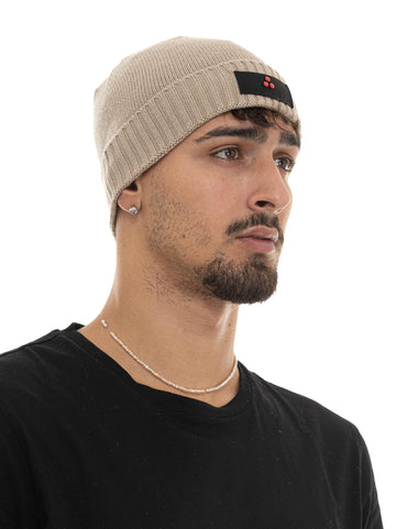 Cappello con risvolto logato SILLI05 Beige Peuterey Uomo