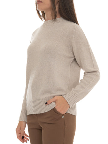 Maglia girocollo Sabbia Quality First Donna