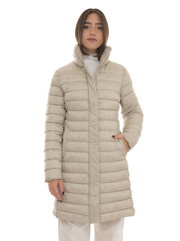 Piumino lungo Sabbia Quality First Donna
