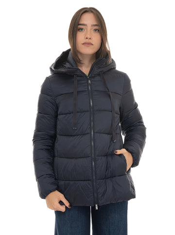 Giubbino media lunghezza Blu Quality First Donna