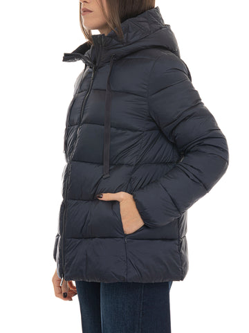 Giubbino media lunghezza Blu Quality First Donna