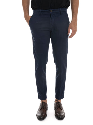 Pantalone modello chino Blu Quality First Uomo