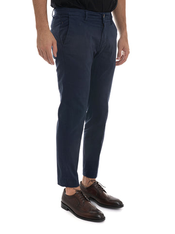 Pantalone modello chino Blu Quality First Uomo