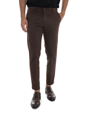 Pantalone modello chino Marrone Quality First Uomo