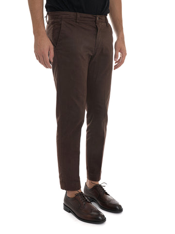 Pantalone modello chino Marrone Quality First Uomo