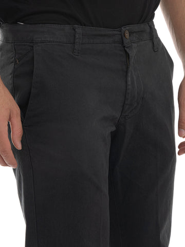 Pantalone modello chino Nero Quality First Uomo