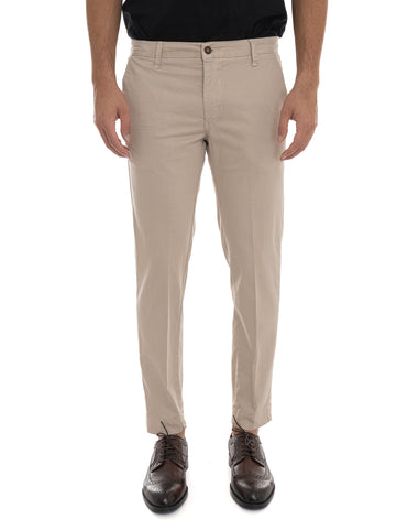 Pantalone modello chino Taupe Quality First Uomo