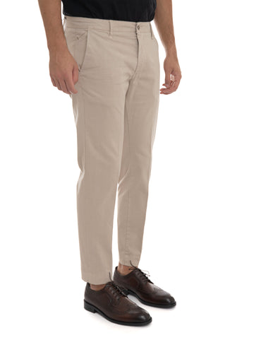Pantalone modello chino Taupe Quality First Uomo