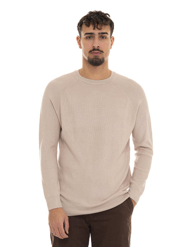 Maglia girocollo Beige Quality First Uomo