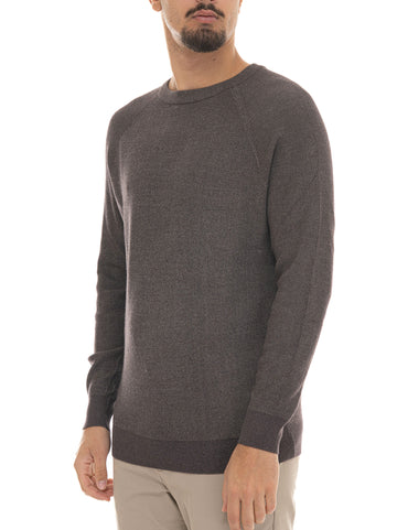 Maglia girocollo Marrone Quality First Uomo