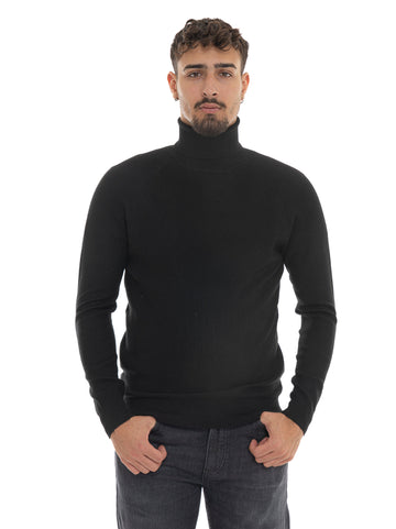 Maglia in viscosa Nero Quality First Uomo