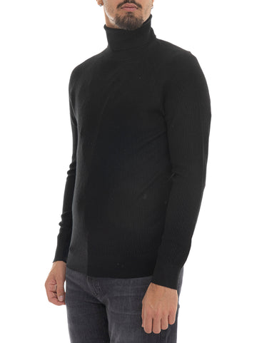 Maglia in viscosa Nero Quality First Uomo