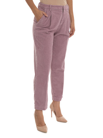 Pantalone in velluto Chino maemi Rosa Roy Rogers Donna
