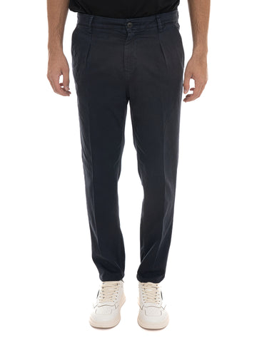 Pantalone modello chino Day off Blu Roy Rogers Uomo