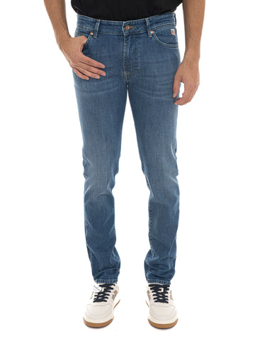 Jeans 5 tasche Denim medio Roy Rogers Uomo