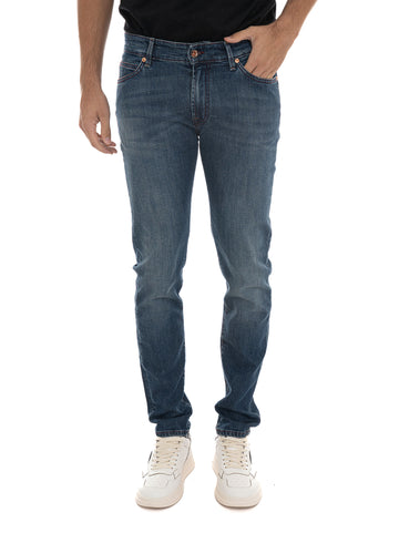 Jeans 5 tasche Denim scuro Roy Rogers Uomo