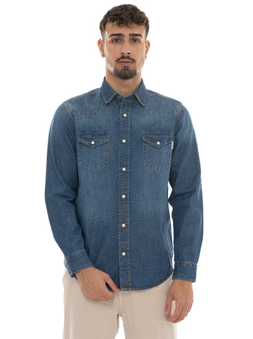 Camicia casual  Western Denim medio Roy Rogers Uomo