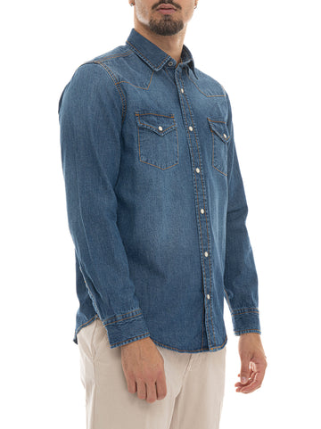 Camicia casual  Western Denim medio Roy Rogers Uomo
