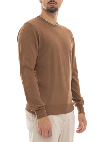 Maglia girocollo Marrone Roy Rogers Uomo