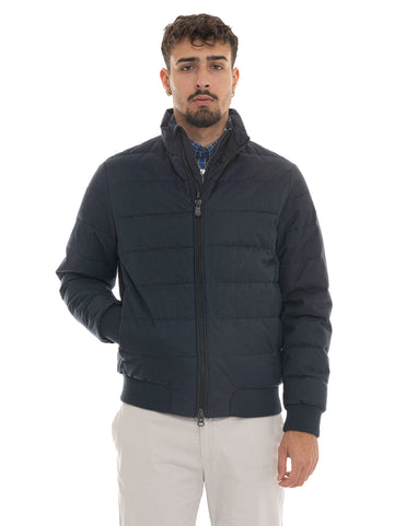 Save the Duck Men's Herbie Blue Fabric Jacket
