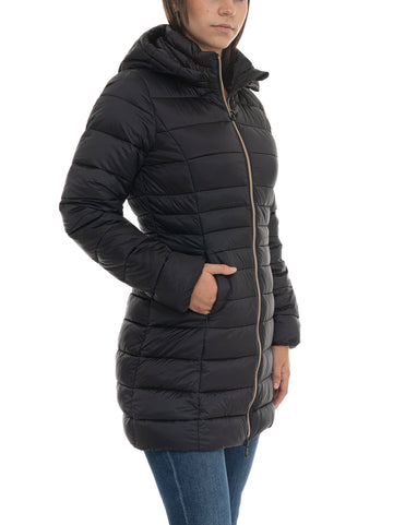 Giubbino lungo  reese Nero Save the Duck Donna