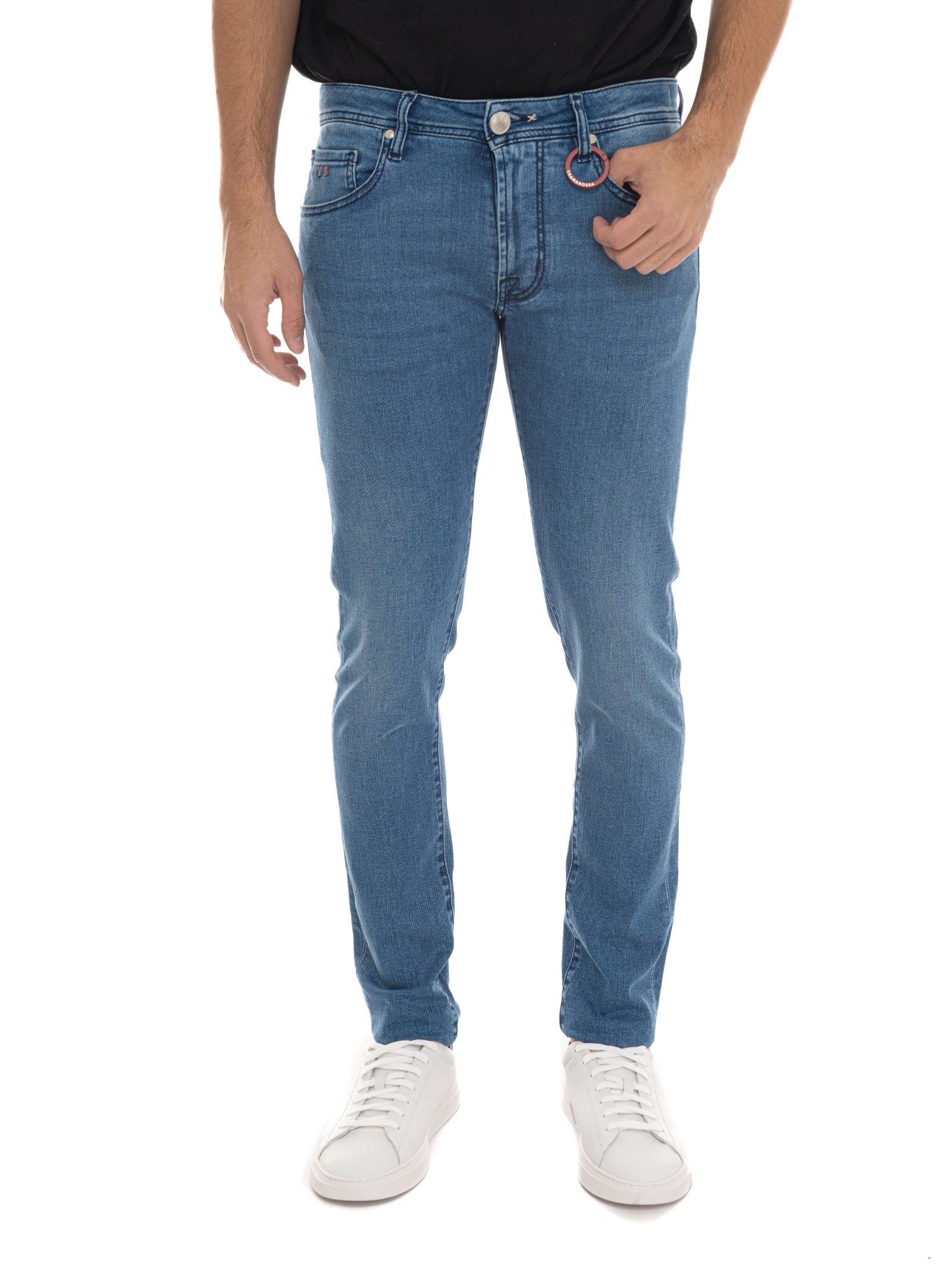 Jeans tasche LEONARDO-DBCS-SKY Denim chiaro Tramarossa Uomo