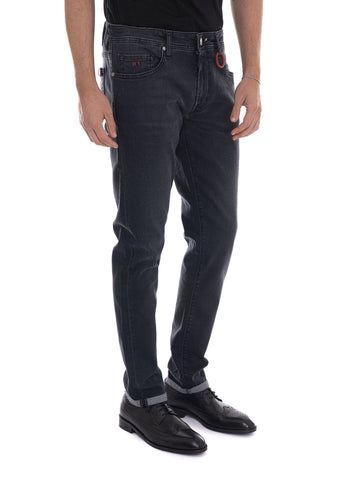 Jeans Denim nero Tramarossa Uomo