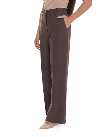 Pantaloni Marrone Weekend Max Mara Donna