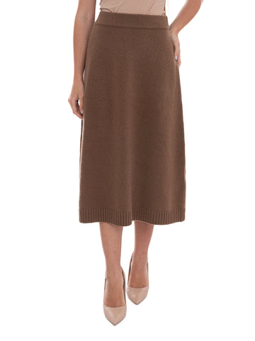 Gonne Nocciola Weekend Max Mara Donna