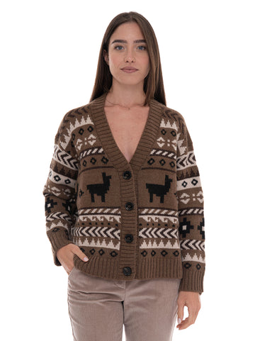 Cardigan Nocciola Weekend Max Mara Donna