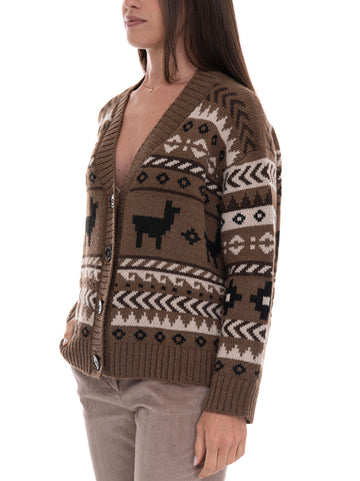 Cardigan Nocciola Weekend Max Mara Donna