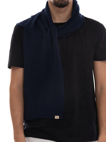 Woolrich Men's Blue Scarf and Hat Set