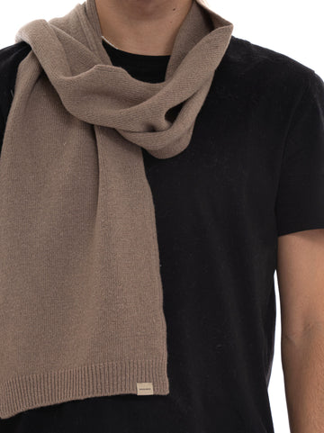 Woolrich Men's Beige Scarf and Hat Set